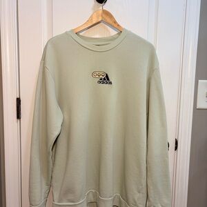 Adidas XL Green Smiley Crewneck